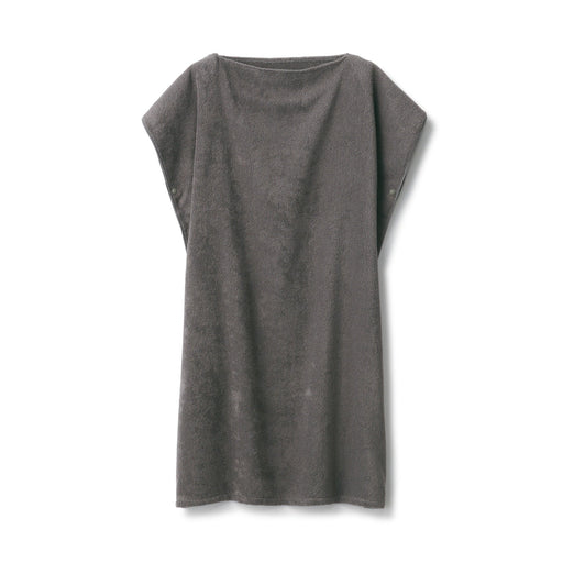 Bath Towel Poncho Charcoal MUJI