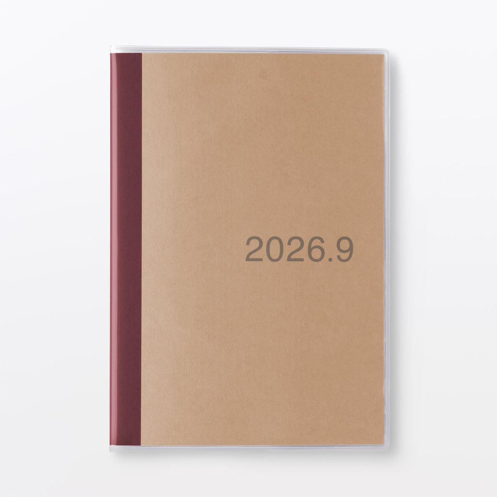 MUJI A5 Monthly Planner From Aug. 2026 - Sun. Start