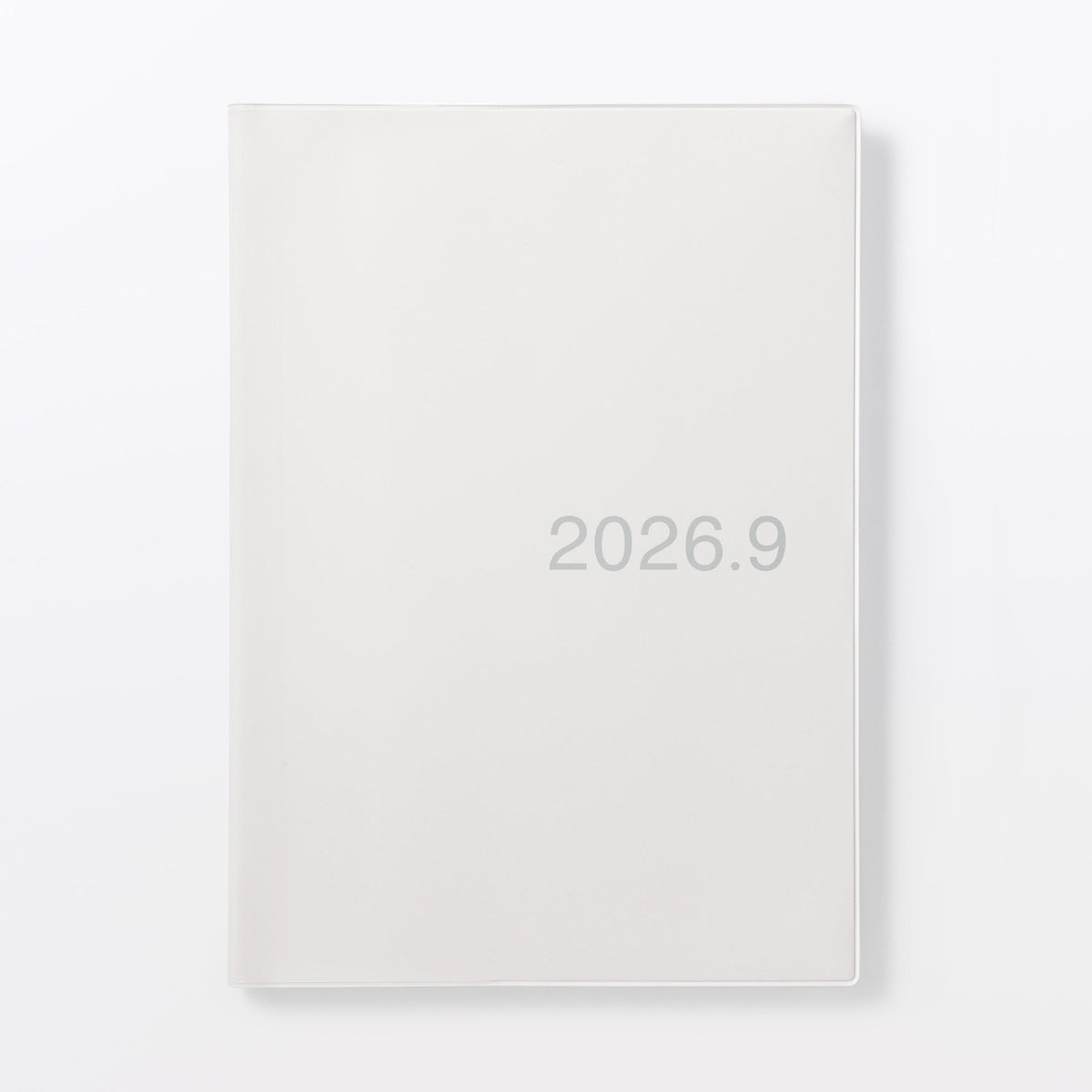 B5 White Gray Monthly/Weekly Planner Aug. 2026 | MUJI USA