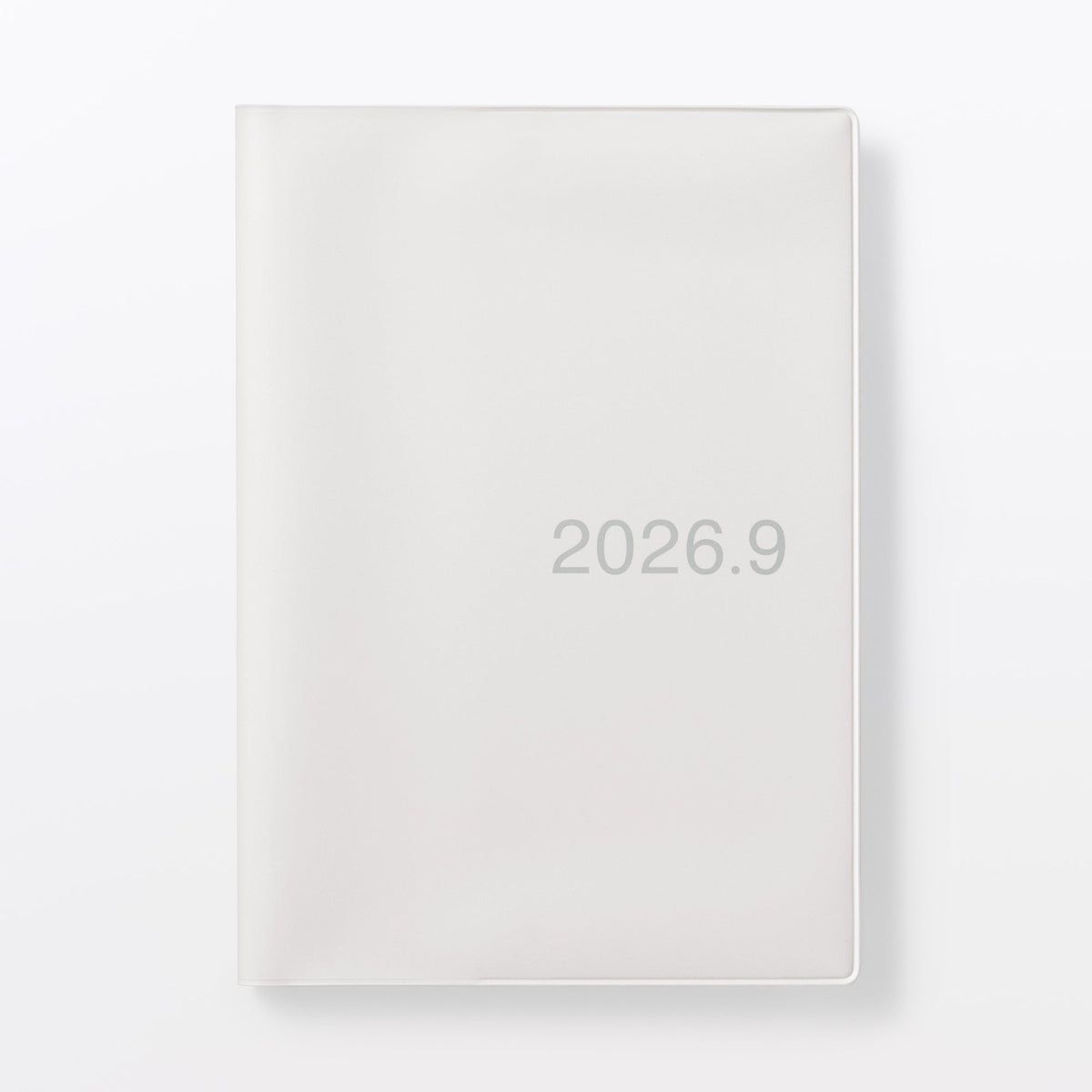 B6 White Gray Monthly/Weekly Planner Aug. 2026 | MUJI USA