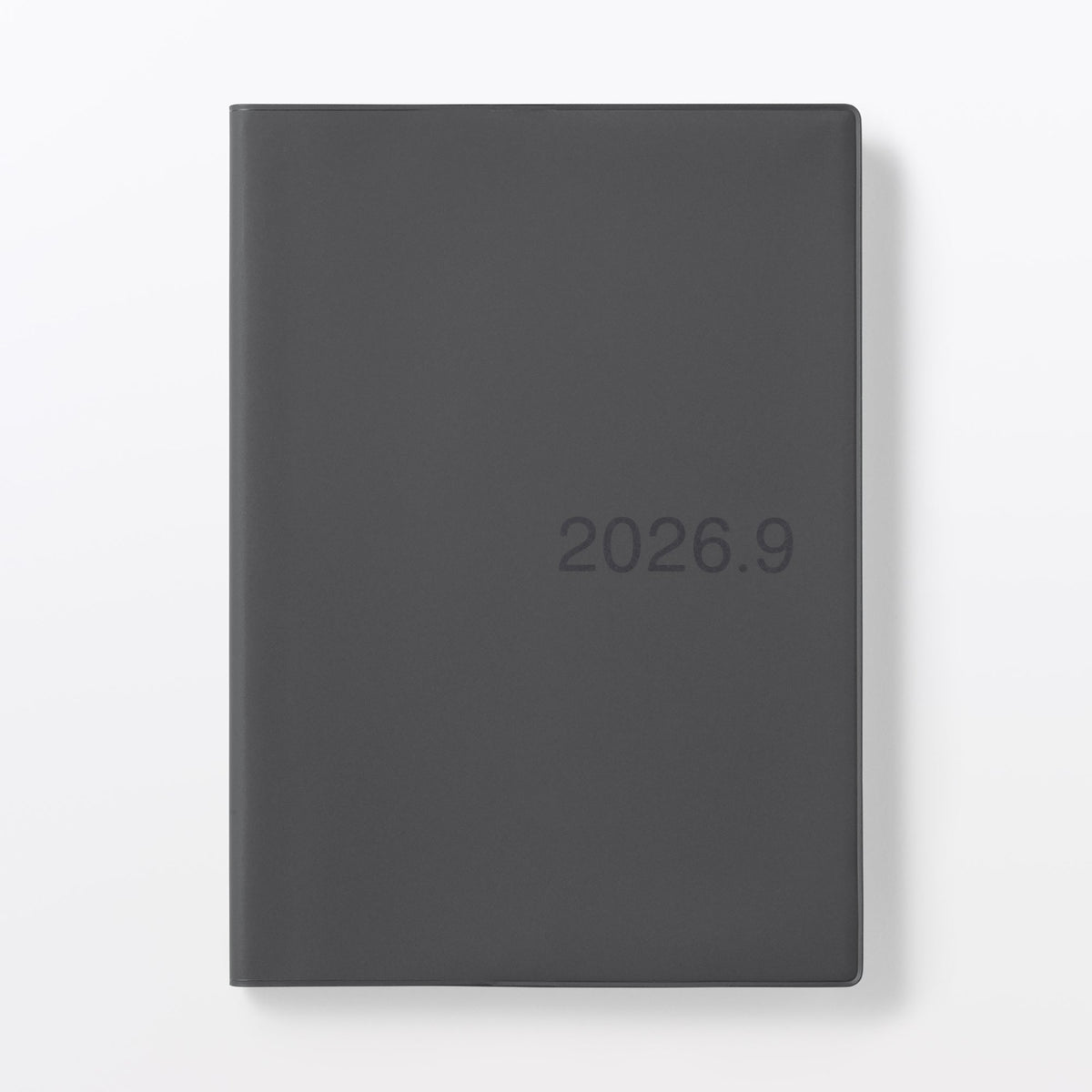A5 Dark Gray Monthly/Weekly Planner Aug. 2026 | MUJI USA