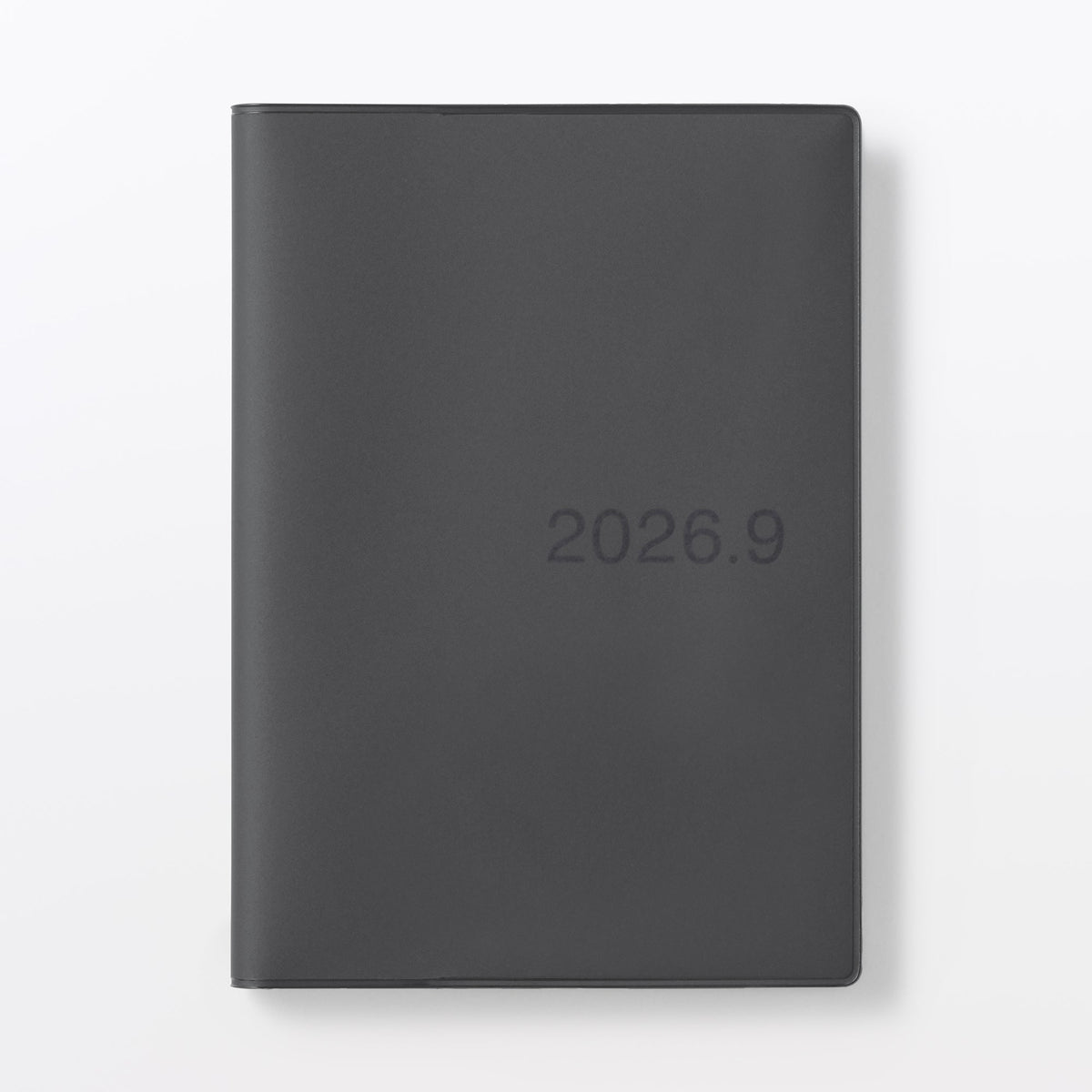 A6 Dark Gray Monthly/Weekly Planner Aug. 2026 | MUJI USA