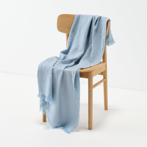 Double Gauze Blanket Blue MUJI
