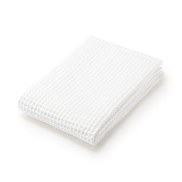 Waffle Large Bath Towel Off White MUJI