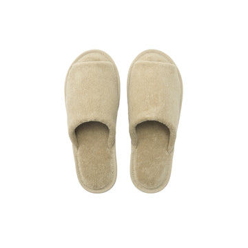 Hemp Cotton Slippers Beige MUJI