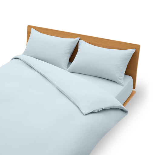 Cooling Duvet Cover Blue MUJI