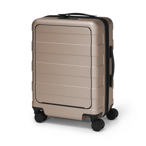 Front Open Hard Shell Suitcase 32L | Carry-On Beige MUJI