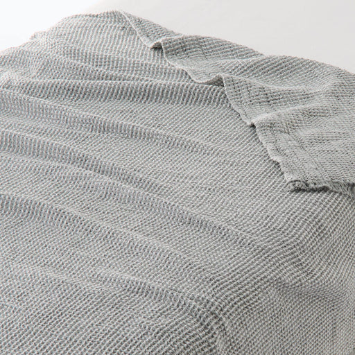 Waffle Weave Blanket - Double Gray MUJI