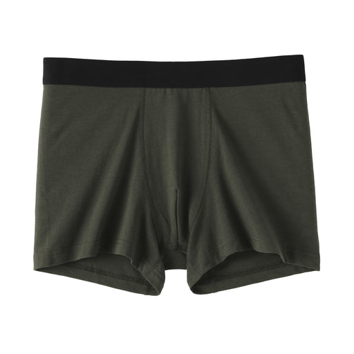 Cotton Jersey Boxer Briefs Green MUJI