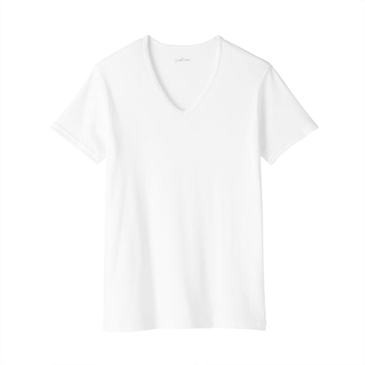 Moisture-Wicking Cotton T-Shirt White MUJI