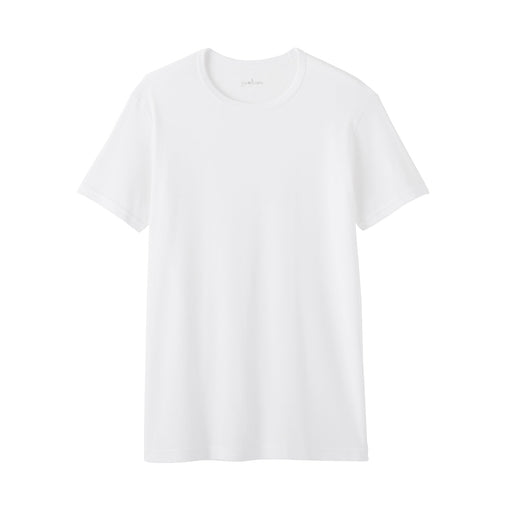 Moisture-Wicking Cotton T-Shirt White MUJI