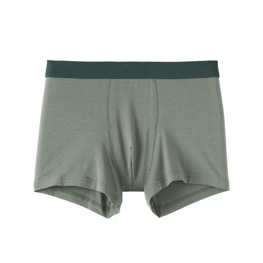 Lyocell Blend Low Rise Boxer Briefs Smoky Green MUJI