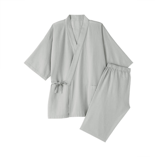 Lyocell Blend Waffle Jinbei Light Gray MUJI