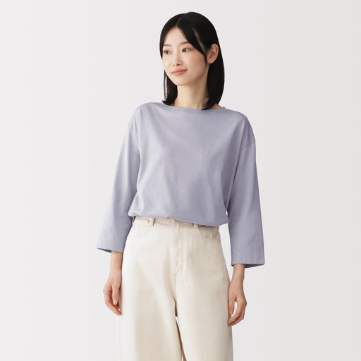 Jersey Boatneck T-Shirt MUJI