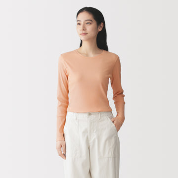 Lyocell Blend Rib T-Shirt MUJI