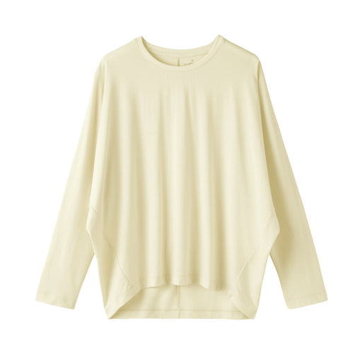Lyocell Blend Jersey Pullover Light Yellow MUJI