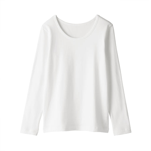 Stretch Rib Crewneck T-Shirt White MUJI