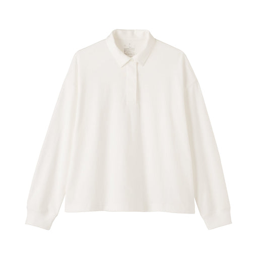 Cotton Jersey Rugby Shirt White MUJI