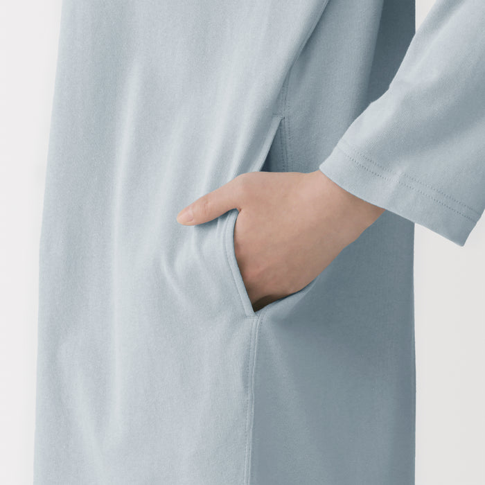 Cotton Jersey Rugby Dress | Women's Dresses | MUJI USA Light Blue / XL Cotton Jersey Rugby Dress | Women's Dresses | MUJI USA Light Blue / XL