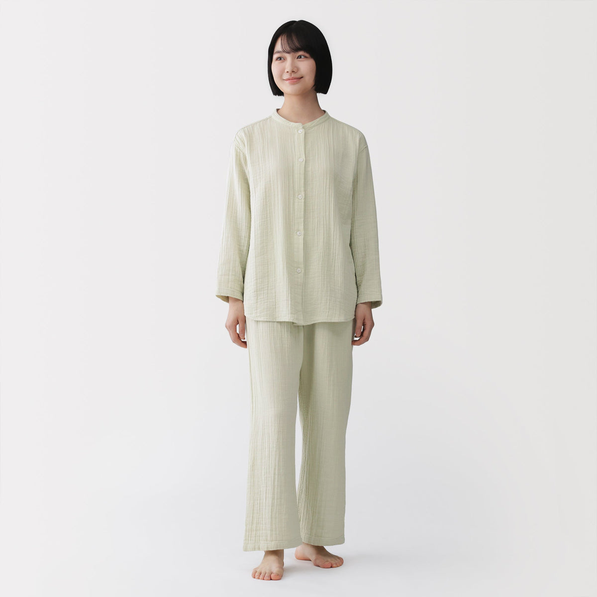 Side Seamless Gauze Pajamas | Women's Loungewear & Sets | MUJI USA
