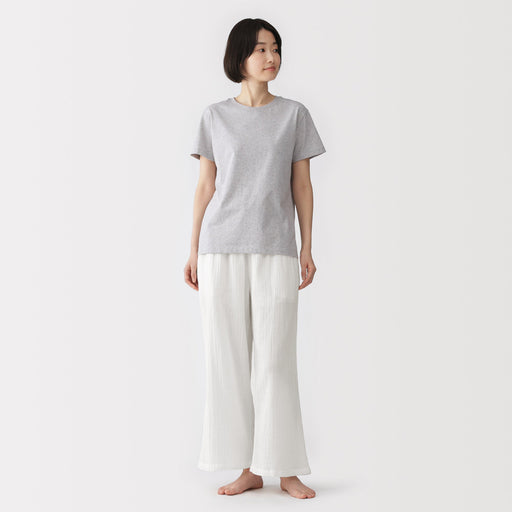 Crinkle Gauze Long Pants MUJI