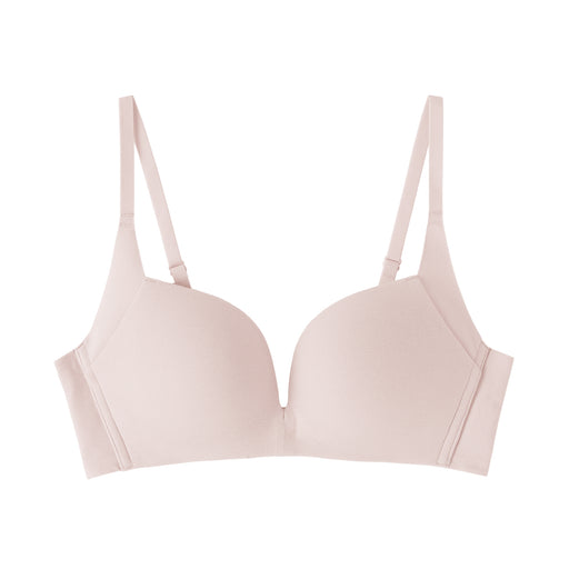 Wireless Push-Up Bra Baby Pink MUJI