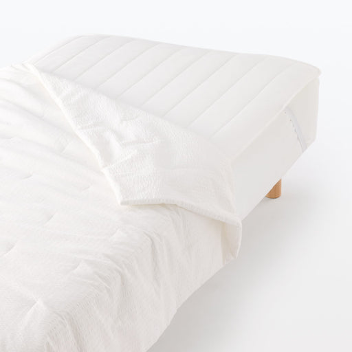 #wk 9 - Cotton Seersucker Thin Duvet - Single JABO1F6S Off White MUJI