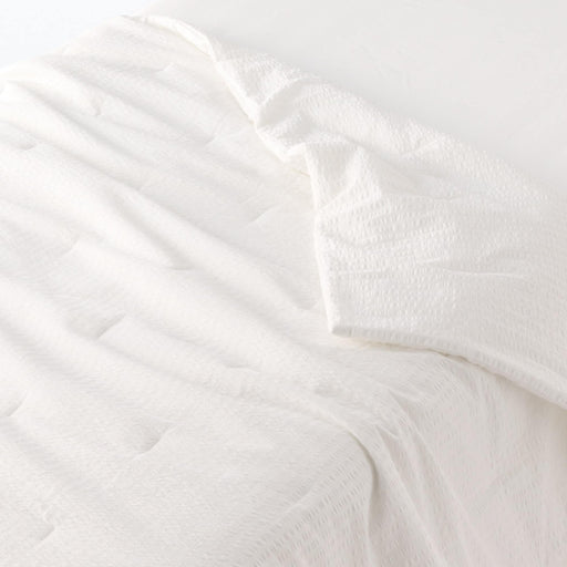 #wk 9 - Cotton Seersucker Thin Duvet - Single JABO1F6S Off White MUJI