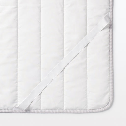Cotton Seersucker Quilted Pad - King Gray MUJI