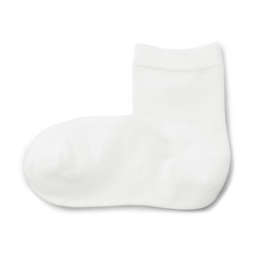 Loose Top Short Socks Off White MUJI