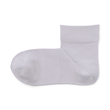 Loose Top Short Socks Lilac MUJI