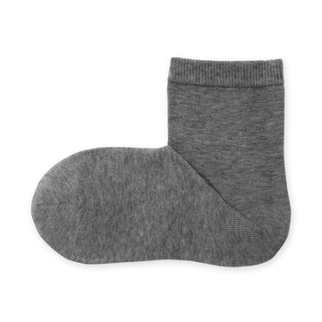Loose Top Short Socks Charcoal Gray MUJI