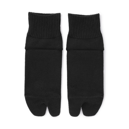 Tabi Short Socks Black 23-25cm (US W7-9 M5-7.5) MUJI