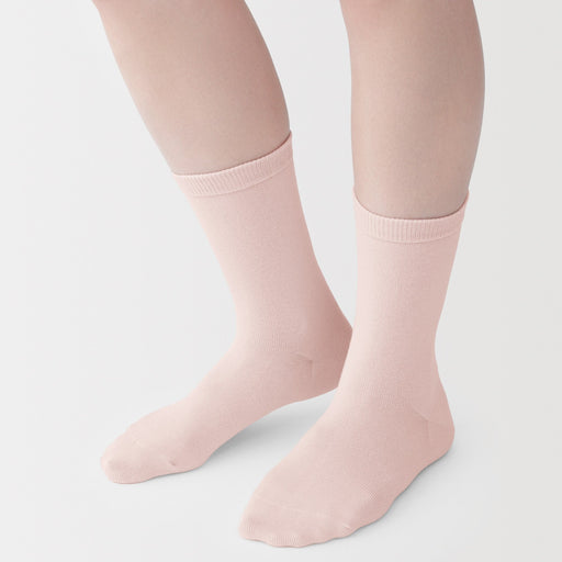 Loose Top Socks Baby Pink MUJI