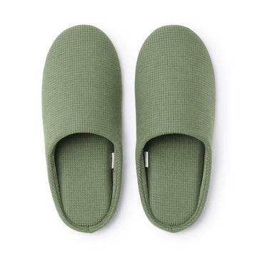 Cotton Insole Slippers Green MUJI