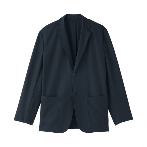 Breathable Seersucker Jacket Dark Navy MUJI
