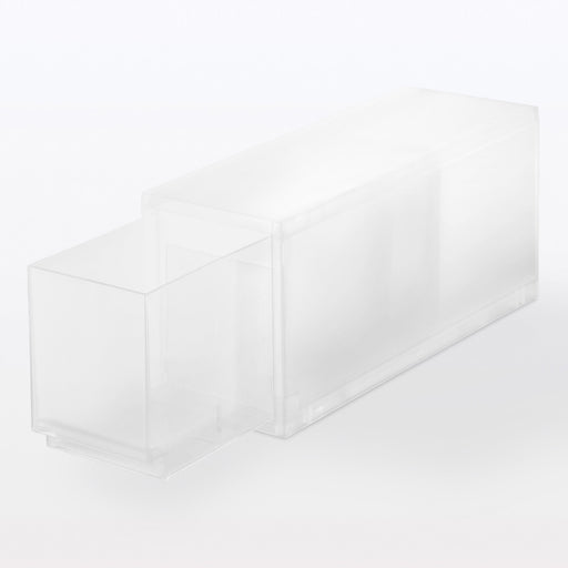 Polypropylene Case - Slim Deep (W5.5 x D14.6 x H6.9") Clear MUJI
