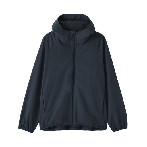 Water Repellent Zip Hoodie Smoky Blue MUJI