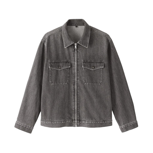 #26SS Kapok Blend Denim Blouson Medium Gray MUJI