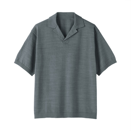 Quick Dry Open Collar Shirt Medium Gray MUJI