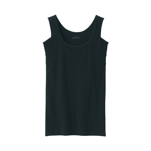 Moisture-Wicking Sweat Pad Tank Top Black MUJI