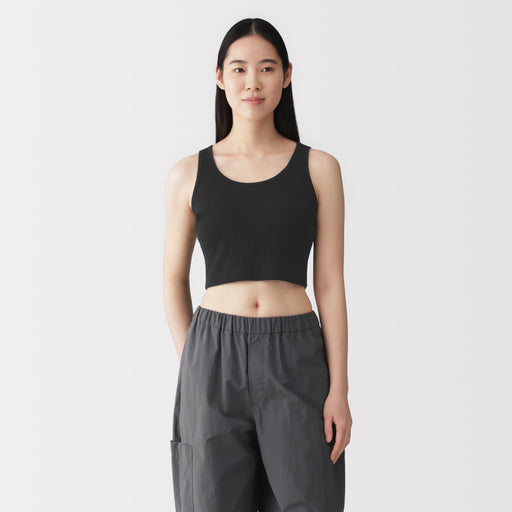 Cotton Rib Bra Tank Top MUJI