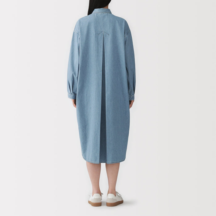 muji denim dress Kapok Blend Denim Dress | Women's Dresses