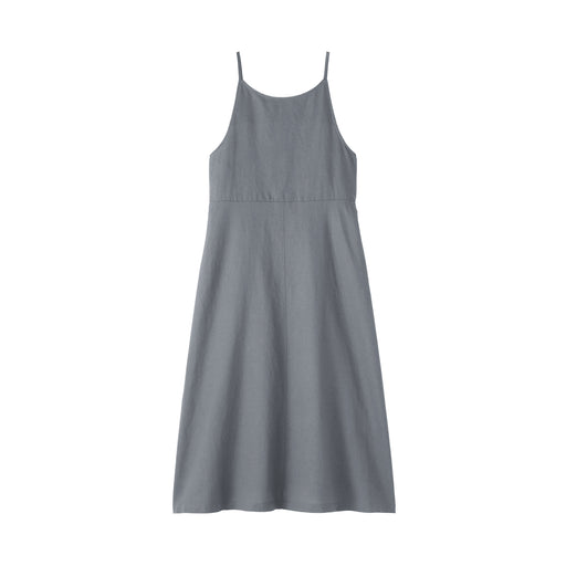 Hemp Cotton Cami Dress Dark Gray MUJI