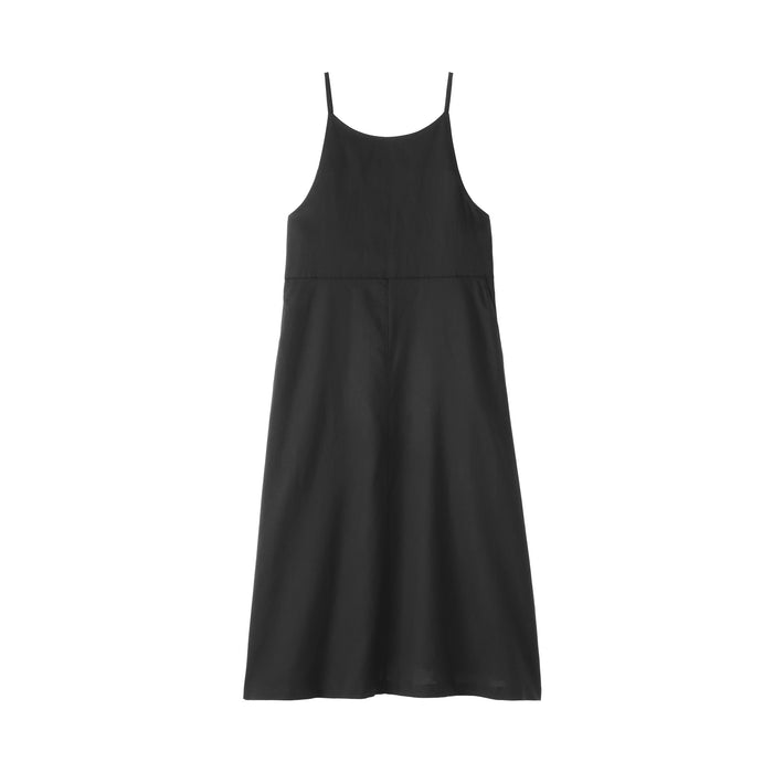cotton camisole dress Beige Cotton Drop-Waist Camisole Maxi Tier Dress 28" / Custom Height (Free)