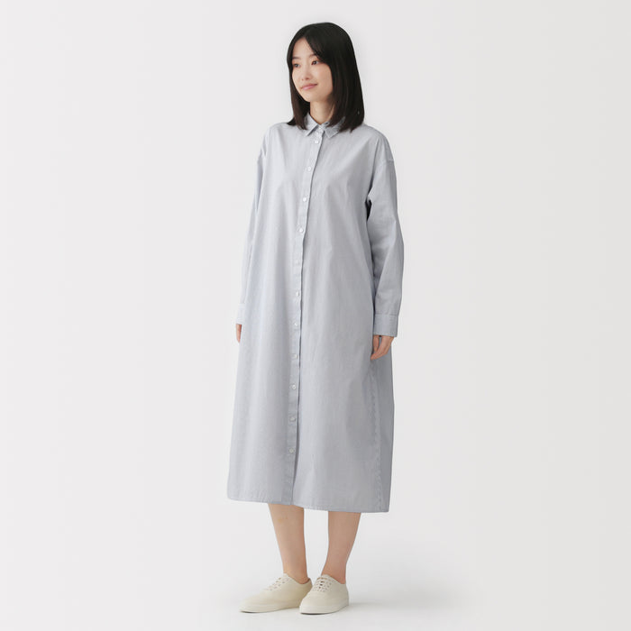 Broadcloth Shirt Dress | Women's Long Shirts & Dresses
