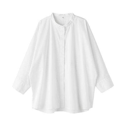 Broadcloth 3/4 Sleeve Shirt White MUJI