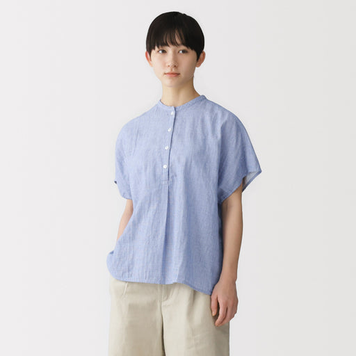 Kapok Blend Double Gauze Blouse MUJI