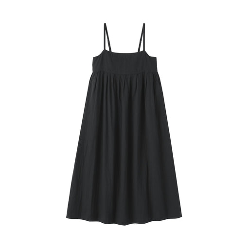 Kapok Blend Double Gauze Cami Dress Black MUJI