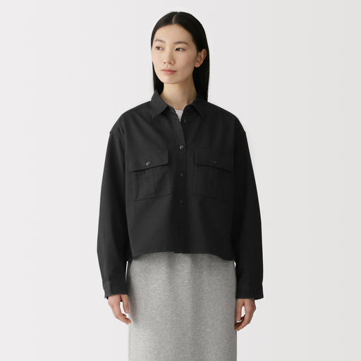 Kapok Blend Twill Shirt MUJI